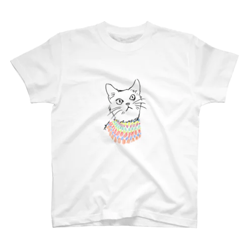 果物ネット猫① スタンダードTシャツ