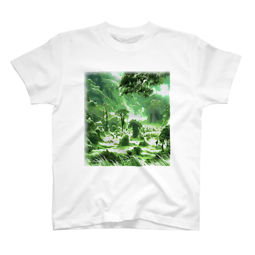豊かな緑の風景 スタンダードTシャツ
