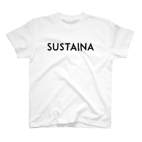 SUSTAINA（文字のみ）黒字 スタンダードTシャツ