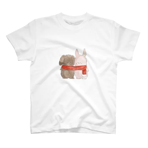 マフラー大好きうさぎちゃん スタンダードTシャツ