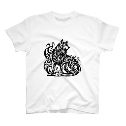 Wolf  ✖️  Tribal   「Stand」 スタンダードTシャツ