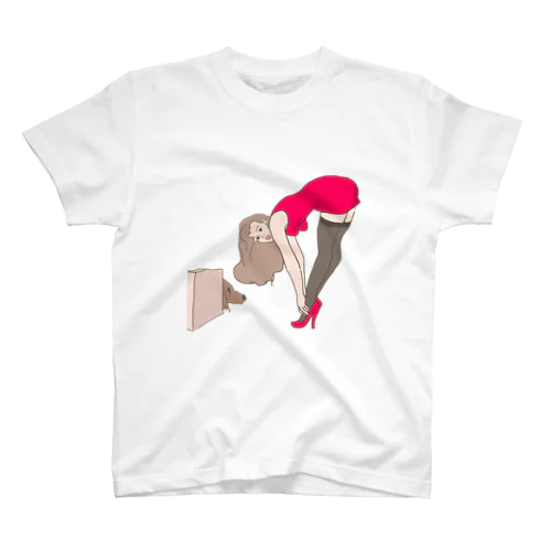 Pinup girl-puppy スタンダードTシャツ