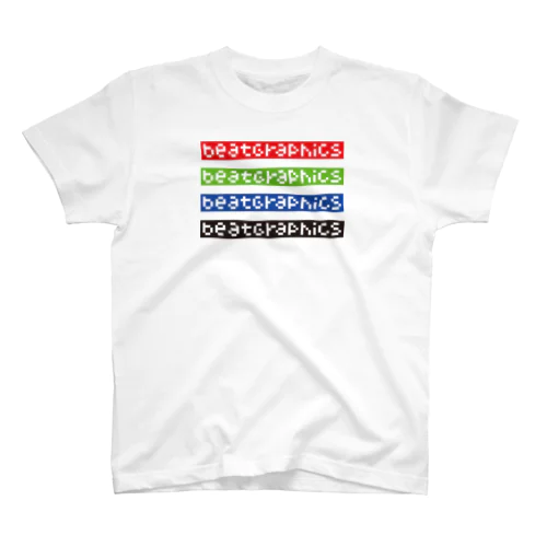 BEATGRPHICSロゴTシャツ（淡色生地 RGBK） Regular Fit T-Shirt