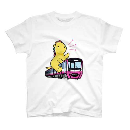 電車に乗るにじいろくん スタンダードTシャツ