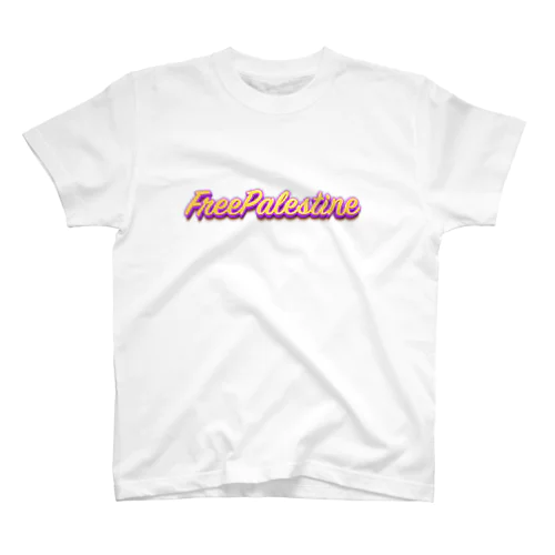 FreePalestine：ポップ Regular Fit T-Shirt