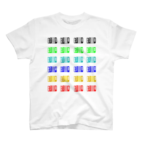 pixel accordion Regular Fit T-Shirt