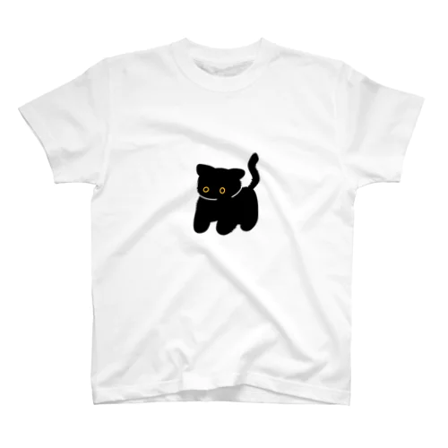 威嚇黒猫 スタンダードTシャツ