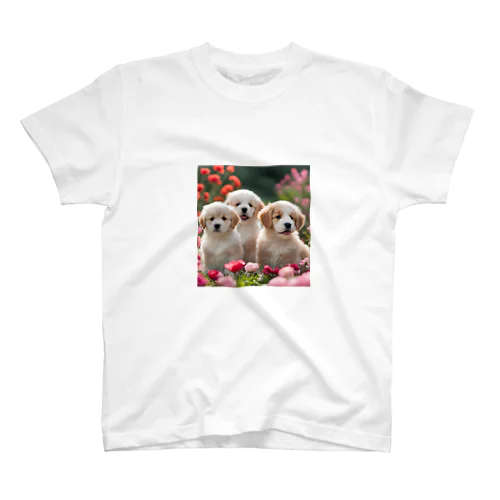 かわいい仔犬のグッズ スタンダードTシャツ