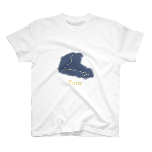 光る夜空の星座・魚座 Regular Fit T-Shirt