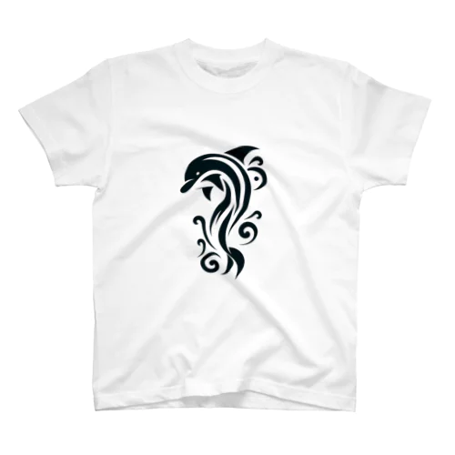 Dolphin Tribal Regular Fit T-Shirt