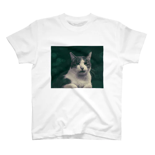 にゃんこ(グリーン) Regular Fit T-Shirt