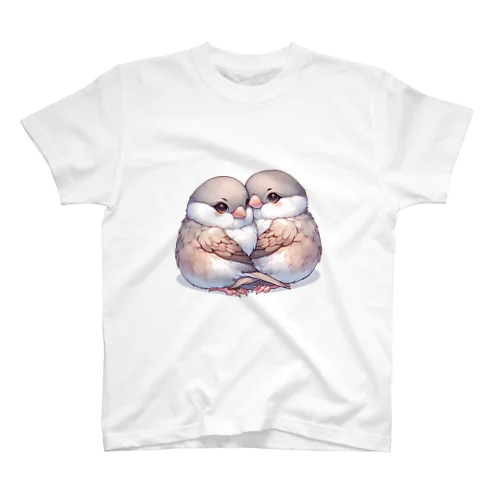 寄り添う文鳥 Regular Fit T-Shirt