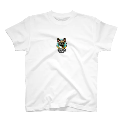 パグチワワ「Urban paws 」 スタンダードTシャツ