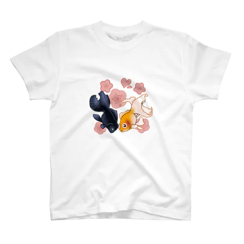 蕾、花咲く 梅金魚 Regular Fit T-Shirt