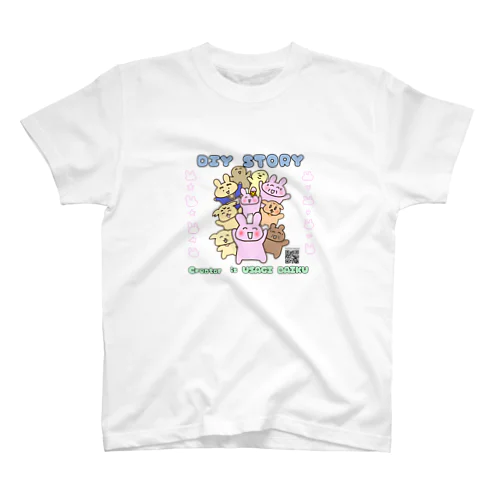 ウサギ大工　DIY物語　バージョン1 Regular Fit T-Shirt