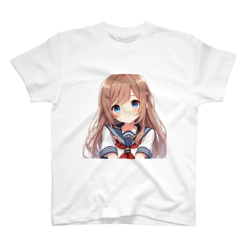 AIが作った可愛い制服の女の子 Regular Fit T-Shirt