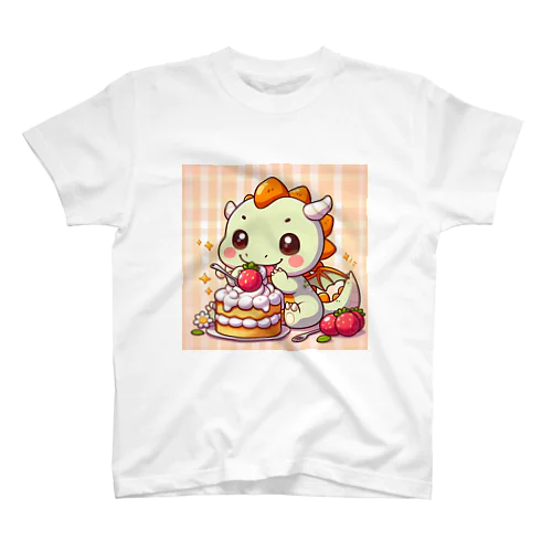 かわいいドラゴンマスコットキャラクター Regular Fit T-Shirt