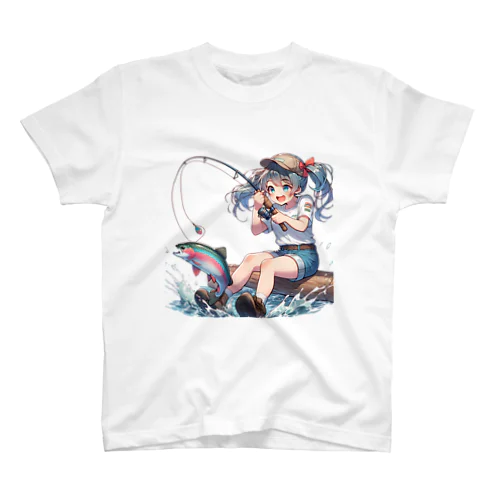 釣り女子 ツリガール 01 スタンダードTシャツ