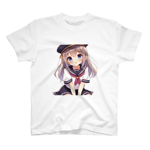 AIが作った可愛い制服の女の子 Regular Fit T-Shirt