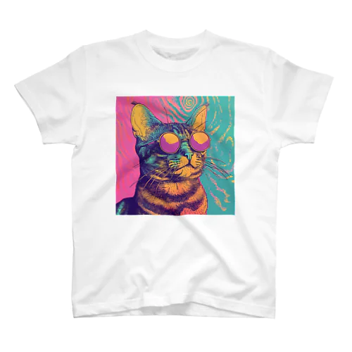 サイケデリック・ドリーム・キャット スタンダードTシャツ