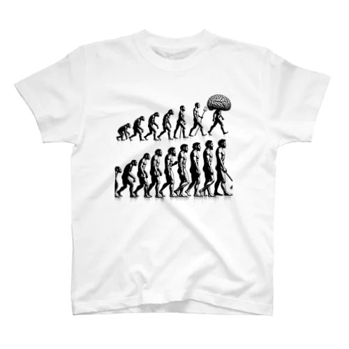 サルからヒトへの進化の過程 Regular Fit T-Shirt