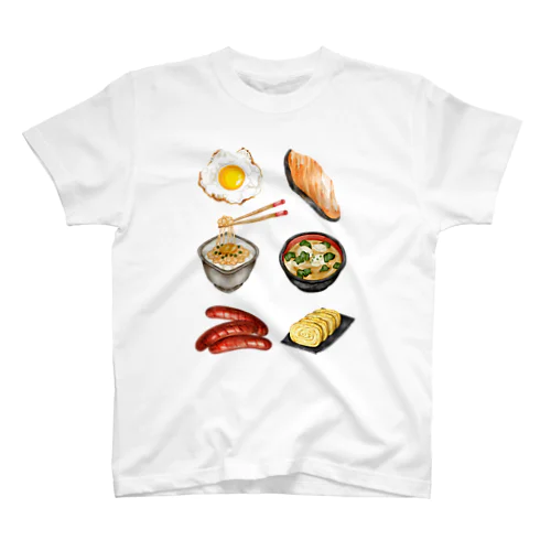 日本の朝食 スタンダードTシャツ