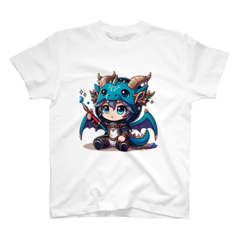 可愛いドラゴンのマスコット スタンダードTシャツ