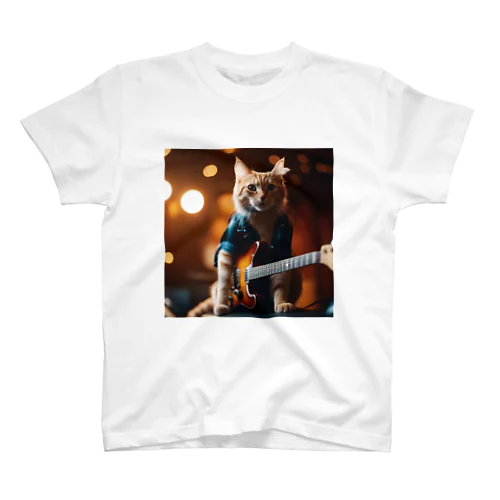 Kawaii Rock Cat スタンダードTシャツ