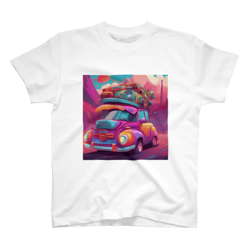 カートゥーン風の車 Regular Fit T-Shirt
