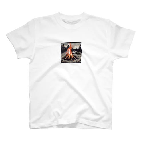 #２　焚火 スタンダードTシャツ