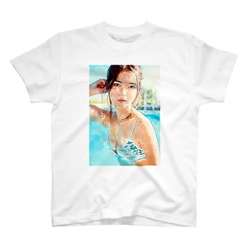 水彩ガール2 Regular Fit T-Shirt