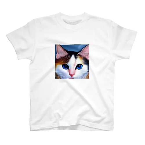 青い瞳の猫 スタンダードTシャツ