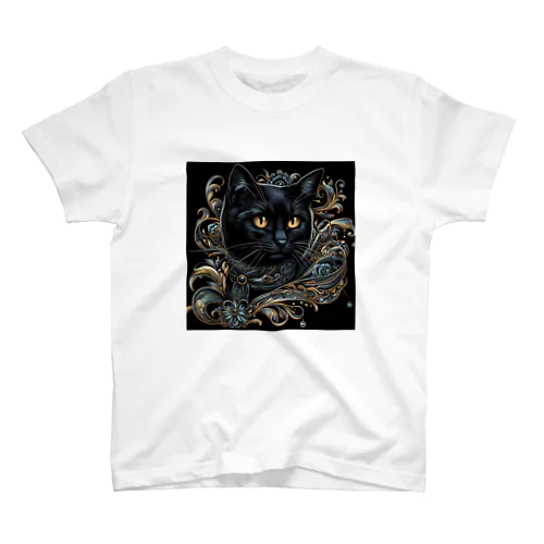 オシャレな黒猫 スタンダードTシャツ
