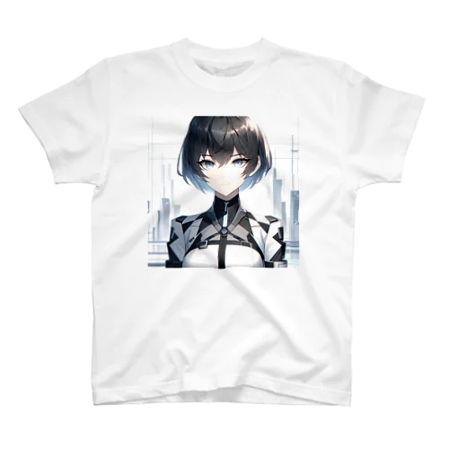 未来的なAI美女 スタンダードTシャツ