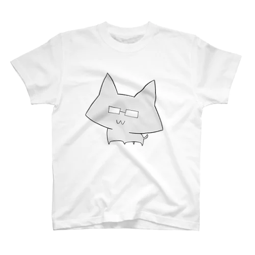 めがねネコ スタンダードTシャツ