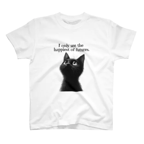 幸運を願う黒猫 Regular Fit T-Shirt