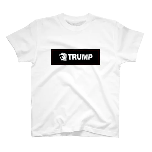 黒　TRUMPロゴ（タグデザイン） Regular Fit T-Shirt