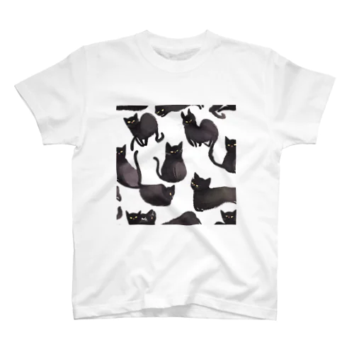 黒猫ちゃん達とTシャツ Regular Fit T-Shirt