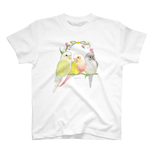 ウロコインコ（ブランコ） スタンダードTシャツ