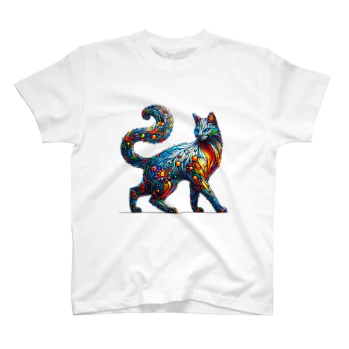 ガラス猫02 Regular Fit T-Shirt