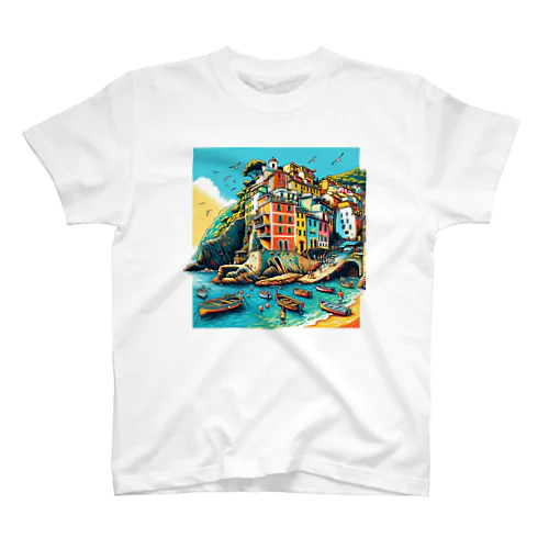 イタリアの風景　チンクエ・テッレ Regular Fit T-Shirt