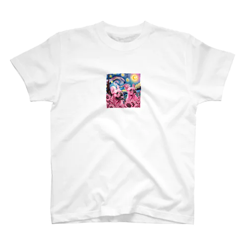 ゴッホなブヒ Regular Fit T-Shirt