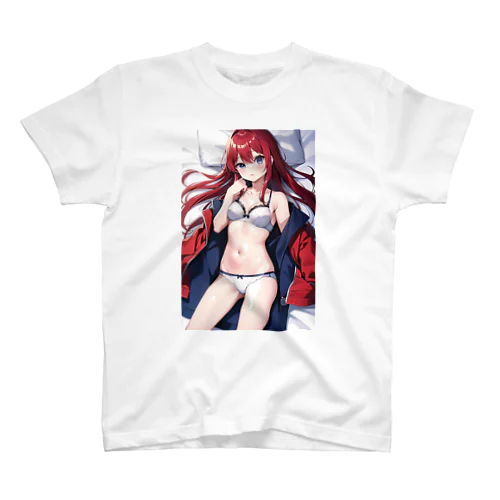 可憐な美少女の下着姿 Regular Fit T-Shirt