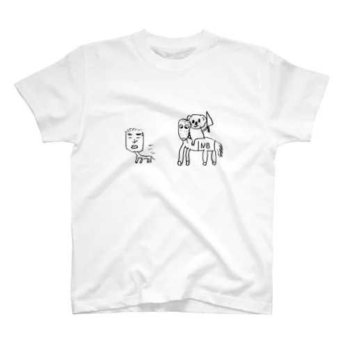 競馬好きのFinの絵 Regular Fit T-Shirt