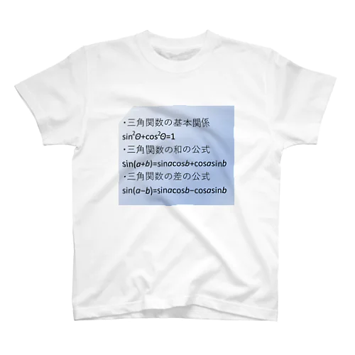 数学の公式をアイテム化　第5弾 Regular Fit T-Shirt