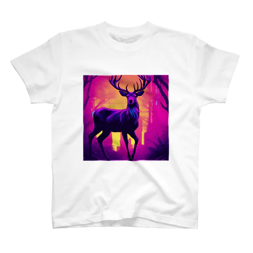 ネオンな鹿 Regular Fit T-Shirt
