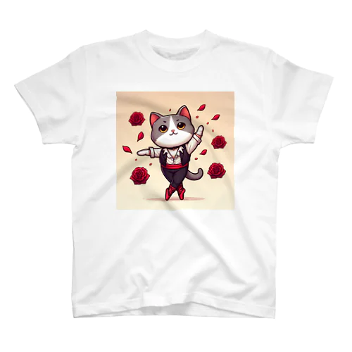 ねこねこバジル スタンダードTシャツ