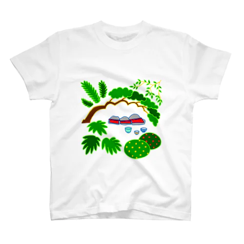 石仏と植栽 Regular Fit T-Shirt