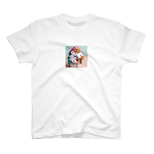 ice meets オリガミハリネズミ Regular Fit T-Shirt