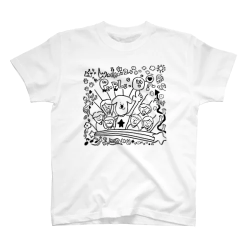 わちゃわちゃグッズ_vol.1 白下地 Regular Fit T-Shirt